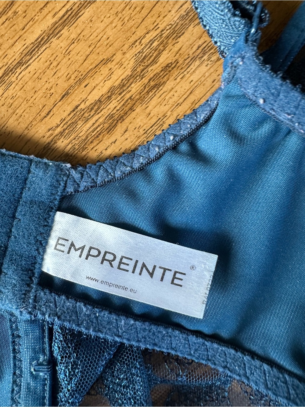 Empreinte Teal Lace Underwire Bra - Teal